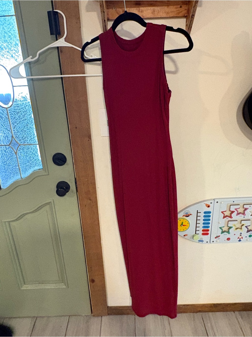 Sleeveless Maxi Dress in Deep Wine